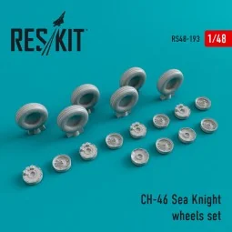 CH-46 Sea Knight wheels set, 1/48 - ResKit Models RS48-0193
