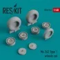 Me.262 type 1 wheels set, 1/48 - ResKit Models RS48-0204 Me.262 type 1 wheels set, 1/48 - ResKit Models RS48-0204