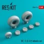 DC-3 (C-47) wheels set - ResKit Models RS48-0214