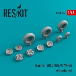Harrier GR.7/GR.9/AV-8B wheels set - ResKit Models RS48-0212