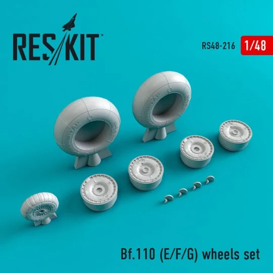 Bf.110 (E, F, G) wheels set, 1/48 - ResKit Models RS48-0216