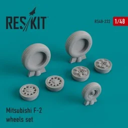 Mitsubishi F-2 wheels set - ResKit Models RS48-0222