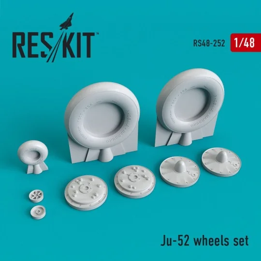 Junkers Ju -52 wheels set - ResKit Models RS48-0252