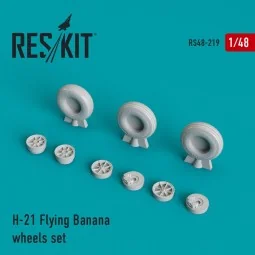 H-21 Flying Banana wheels set, 1/48 - ResKit Models RS48-0219