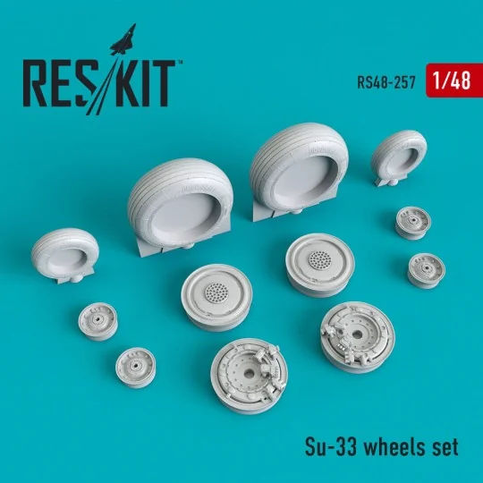 Su-33 wheels set, 1/48 - ResKit Models RS48-0257 Su-33 wheels set, 1/48 - ResKit Models RS48-0257