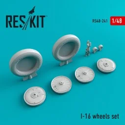 I-16 wheels set, 1/48 - ResKit Models RS48-0241