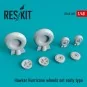 Hawker Hurricane wheels set early type (weighted), 1/48 - ResKit Mo... Hawker Hurricane wheels set early type (weighted), 1/48 - ResKit Mo...