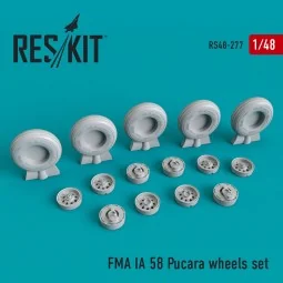 FMA IA 58 Pucará (Pucara) wheels set - ResKit Models RS48-0277