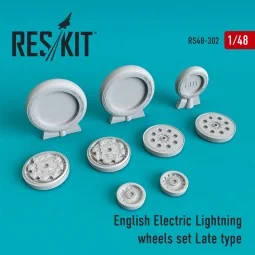 EE Lightning wheels set late type, 1/48 - ResKit Models RS48-0302