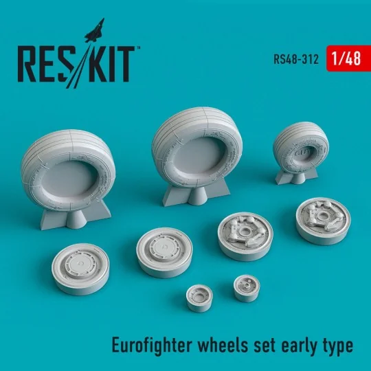 Eurofighter wheels set early type, 1/48 - ResKit Models RS48-0312 Eurofighter wheels set early type, 1/48 - ResKit Models RS48-0312