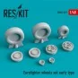 Eurofighter wheels set early type, 1/48 - ResKit Models RS48-0312 Eurofighter wheels set early type, 1/48 - ResKit Models RS48-0312