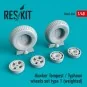 Hawker Tempest/Typhoon wheels set type 1 (weighted) - ResKit Models...