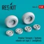 Hawker Tempest/Typhoon wheels set type 2 (weighted), 1/48 - ResKit ...