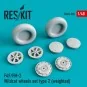 F4F/FM-2 Wildcat wheels set type 2 (weighted) - ResKit Models RS48-...