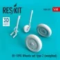 Bf-109G wheels set type 2 (weighted) - ResKit Models RS48-0357