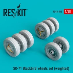 SR-71 Blackbird wheels set (weighted) - ResKit Models RS48-0355