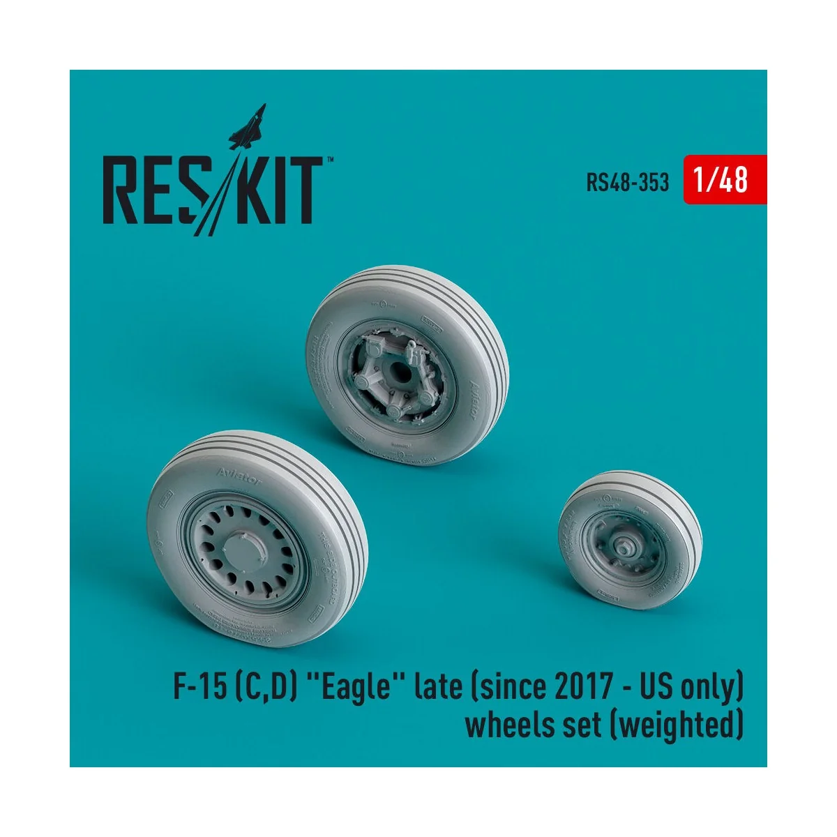 F-15 (C,D) Eagle late (since 2017 - US only) wheels set (weighted) ...