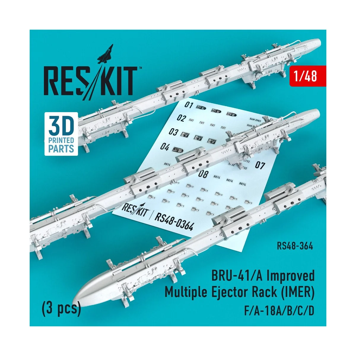 BRU-41/A Improved Multiple Ejector Rack (IMER) (3 pcs) (F/A-18A/B/C...