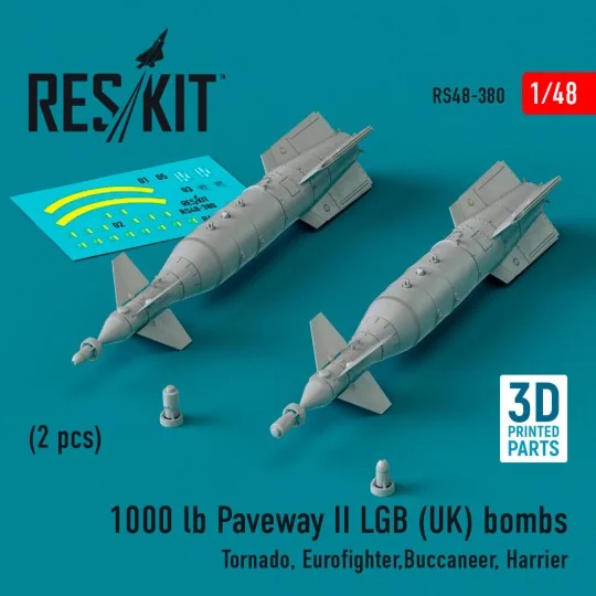 1000 lb Paveway II LGB (UK) bombs (2 pcs) (Tornado, Eurofighter, Bu...