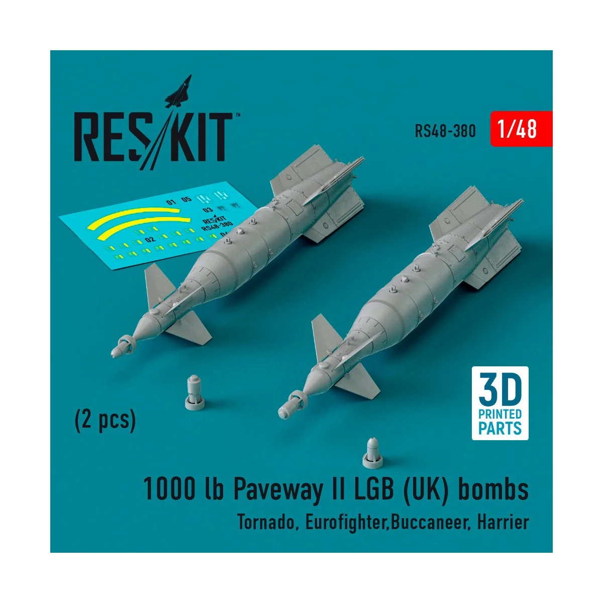 1000 lb Paveway II LGB (UK) bombs (2 pcs) (Tornado, Eurofighter, Bu...