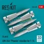 AIM-54A Phoenix missiles for F-14 (4pcs) (3D Printed) - ResKit Mode...