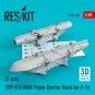 TER-9/A MOD Triple Ejector Rack for F-16 (2 pcs) (3D Printed) - Res...