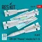 AIM-54C Phoenix missiles for F-14 (4pcs) (3D Printed) - ResKit Mode...