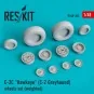 E-2C Hawkeye (C-2 Greyhound) wheels set (weighted) - ResKit Models ...