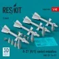 R-27 (R/T) missiles (4 pcs) (MiG-29, Su-27) (3D Printed) - ResKit M...