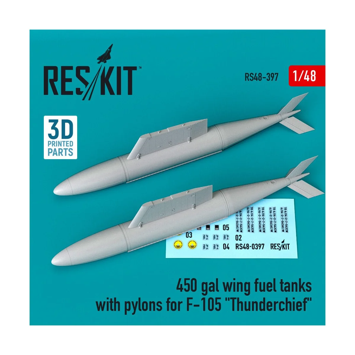 450 gal wing fuel tanks with pylons for F-105 Thunderchief (2 pcs),... 450 gal wing fuel tanks with pylons for F-105 Thunderchief (2 pcs),...