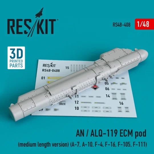 AN / ALQ-119 ECM pod (medium length version) (A-7, A-10, F-4, F-16,... AN / ALQ-119 ECM pod (medium length version) (A-7, A-10, F-4, F-16,...