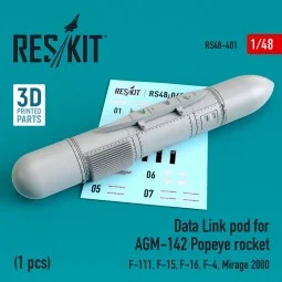 Data Link pod for AGM-142 Popeye rocket (F-15, F-16, F-4, Mirage 20...