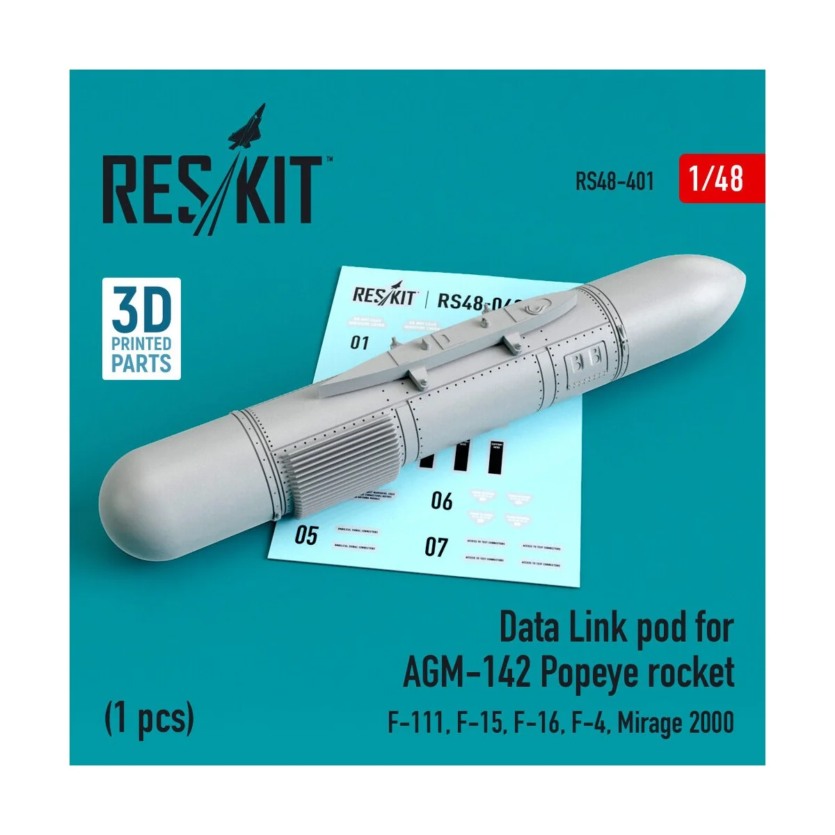 Data Link pod for AGM-142 Popeye rocket (F-15, F-16, F-4, Mirage 20... Data Link pod for AGM-142 Popeye rocket (F-15, F-16, F-4, Mirage 20...