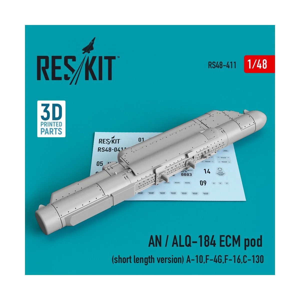 AN / ALQ-184 ECM pod (short length version) (A-10,F-4G,F-16,C-130) ...