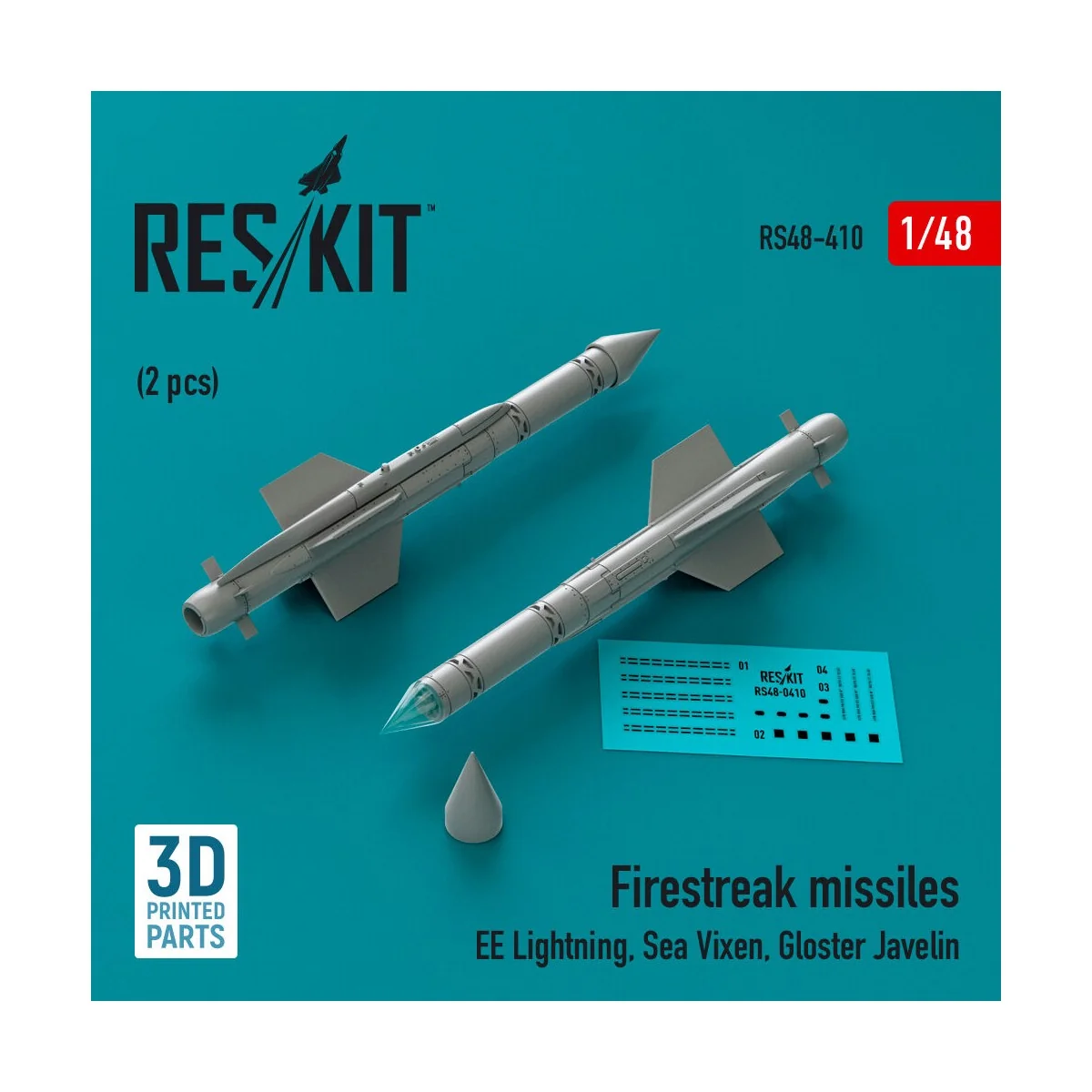 Firestreak missiles (2pcs) (EE Lightning, Sea Vixen, Gloster Javeli...