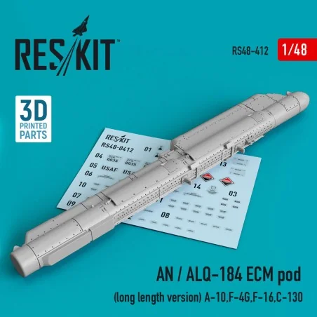 AN / ALQ-184 ECM pod (long length version) (A-10, F-4G, F-16, C-130...