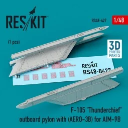 F-105 Thunderchief outboard pylon (AERO-3B) for AIM-9B (3D Printed)...