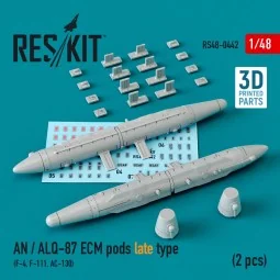 AN / ALQ-87 ECM pods late type (2 pcs) (F-4, F-111, AC-130) (3D Pri...