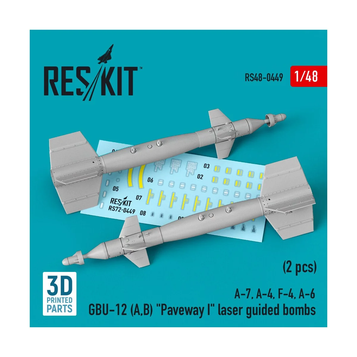 GBU-12 (A,B) Paveway I laser guided bombs (2 pcs) (A-7, A-4, F-4, A...
