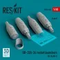 UB-32A-24 rocket launchers (4 pcs) (Mi-24,Mi-8) (3D Printed) - ResK...