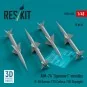 AIM-7A Sparrow I missiles (4 pcs) (F-3H Demon, F7U Cutlass, F3D Sky...