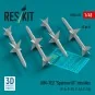AIM-7E2 Sparrow III missiles (4 pcs) (F-4, F-15, F-16, F-14) (3D Pr...