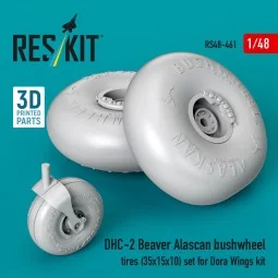 DHC-2 Beaver Alascan bushwheel tires (35x15x10) set for Dora Wings ...