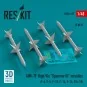 AIM-7F High Vis Sparrow III missiles (4 pcs) (F-4, F-5, F-15, F-16,...