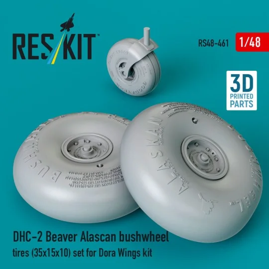 DHC-2 Beaver Alascan bushwheel tires (35x15x10) set for Dora Wings ...