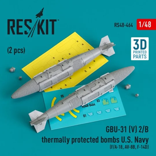 GBU-31 (V) 2/B thermally protected bombs U.S. Navy (2 pcs) (F/A-18,... GBU-31 (V) 2/B thermally protected bombs U.S. Navy (2 pcs) (F/A-18,...