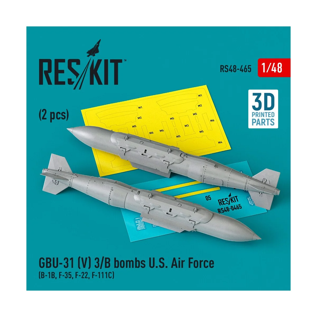 GBU-31 (V) 3/B bombs U.S. Air Force (2 pcs) (B-1B, F-35, F-22, F-11...