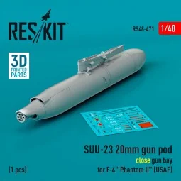 SUU-23 20mm gun pod (close gun bay) for F-4 Phantom II (USAF) (1 pc...