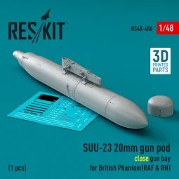 SUU-23 20mm gun pod (close gun bay) for British Phantom (RAF & RN) ...
