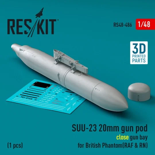 SUU-23 20mm gun pod (close gun bay) for British Phantom (RAF & RN) ...